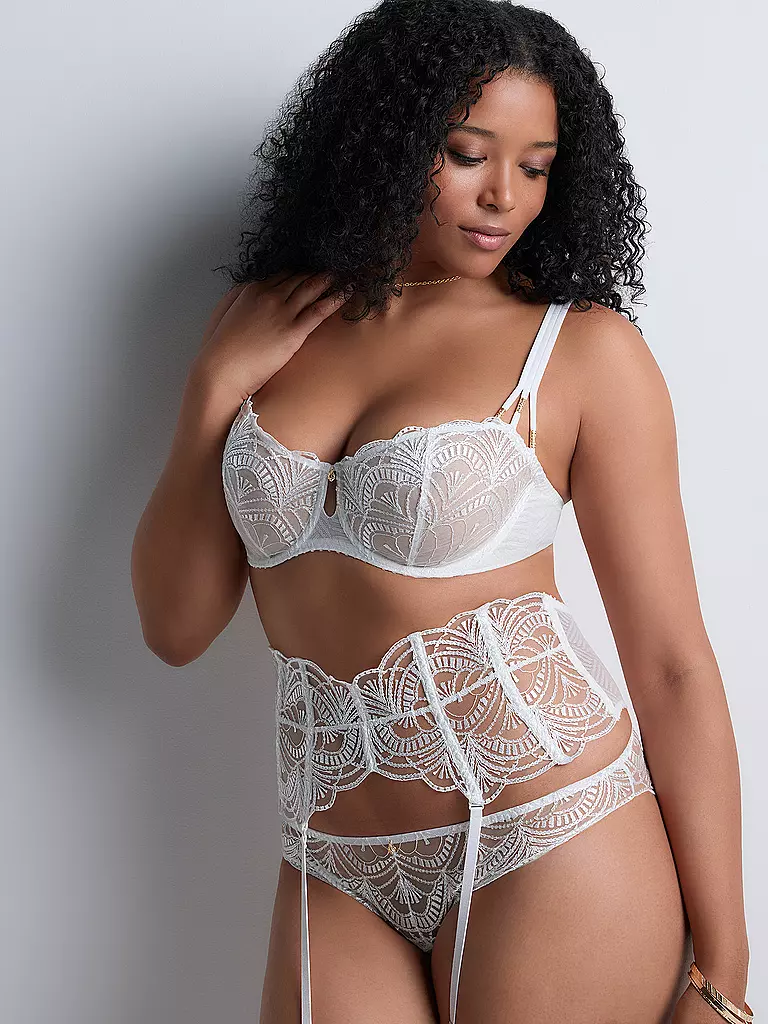 AUBADE | Strumpfgürtel VIBES pearl | weiss