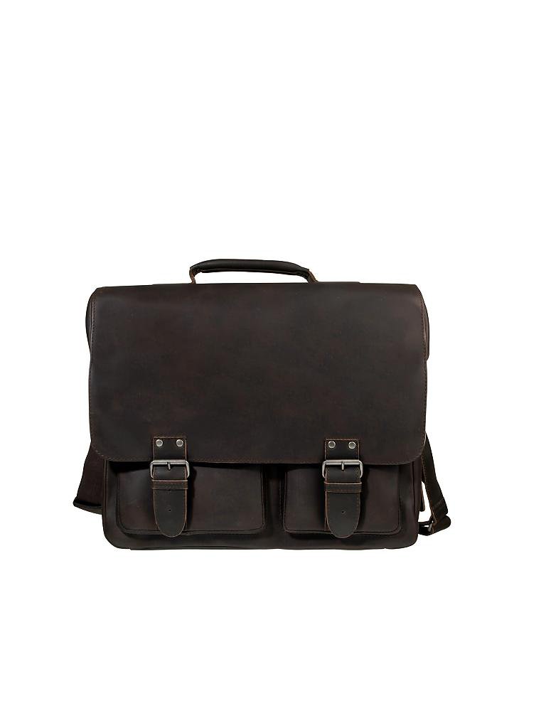 AUNTS & UNCLES | Ledertasche - Laptoptasche "Hunter - Big Finn" | braun