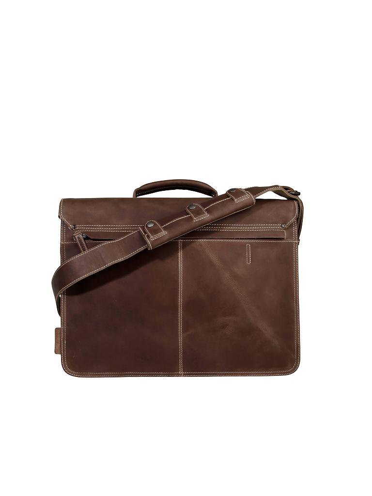 AUNTS & UNCLES | Ledertasche - Laptoptasche "Hunter - Big Finn" | braun