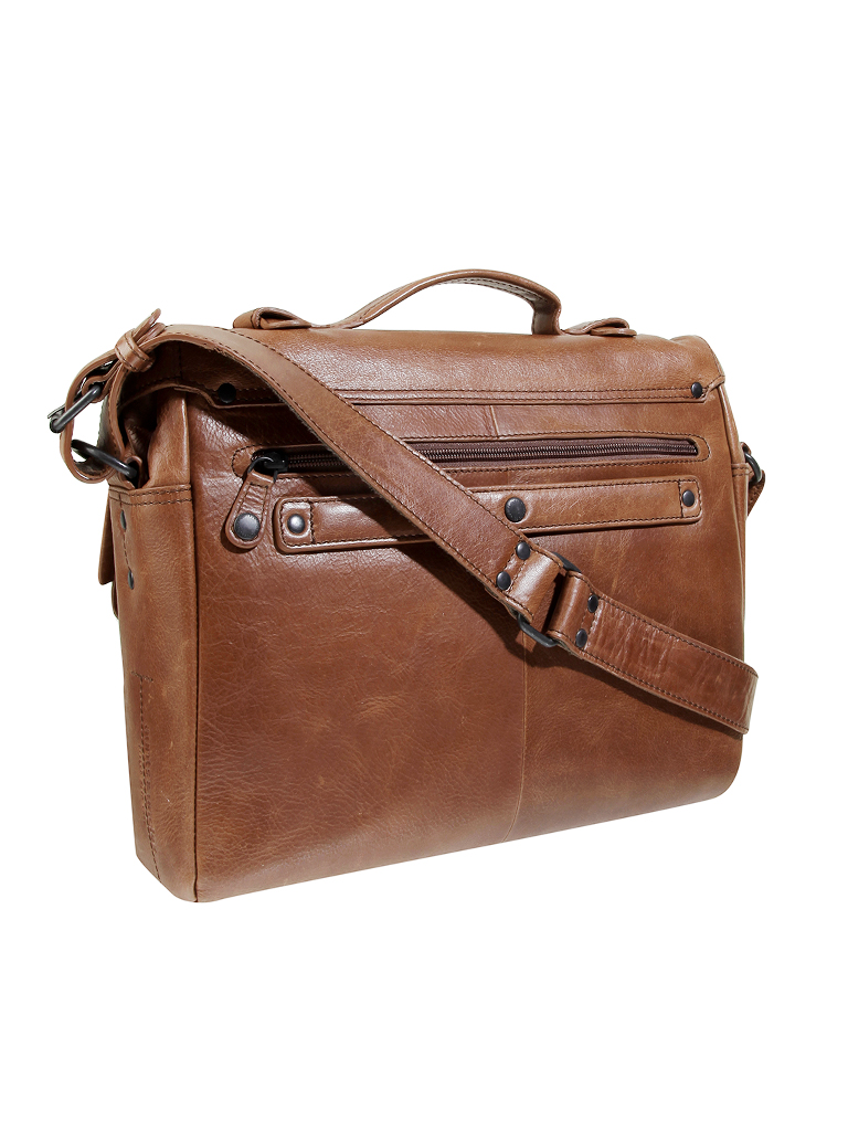 AUNTS & UNCLES | Ledertasche - Laptoptasche "Workmates - Perfectionist" | beige