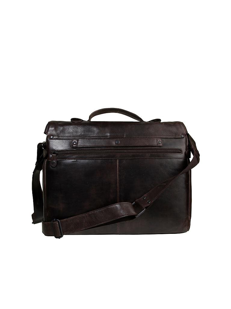 AUNTS & UNCLES | Ledertasche - Laptoptasche "Workmates - Trouble Shooter" | braun