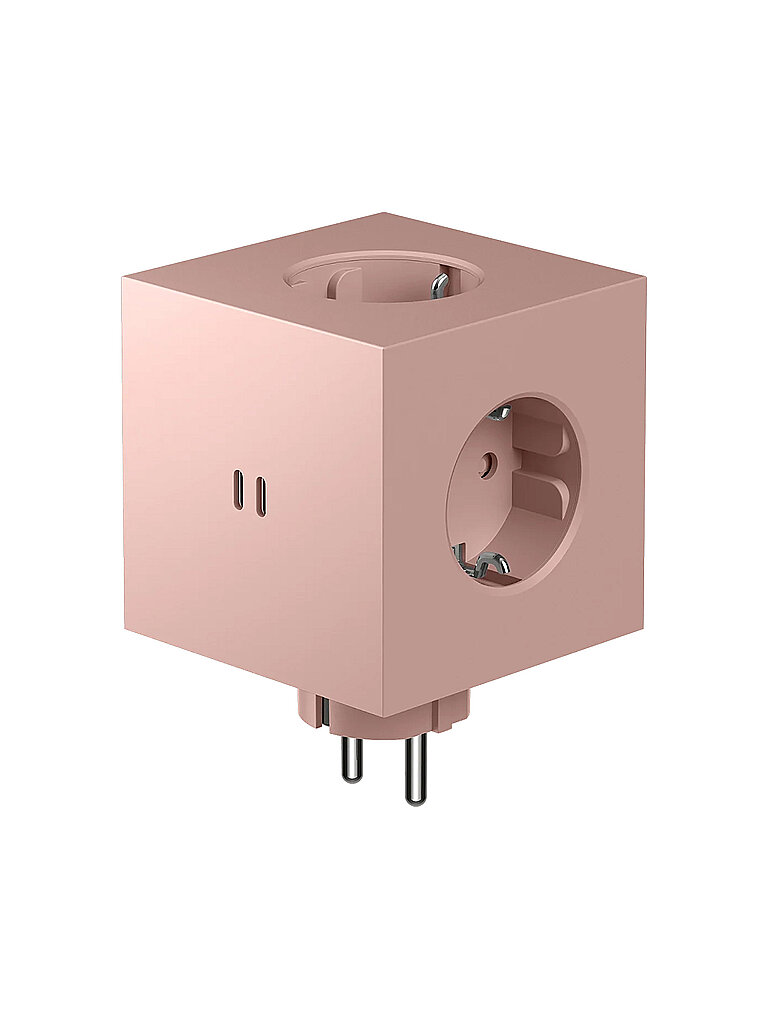 AVOLT Mehrfachsteckdose Square 2 F Old Pink rosa