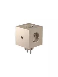 AVOLT | Mehrfachsteckdose Square 2 F Black | creme