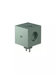 AVOLT | Mehrfachsteckdose Square 2 F Black | grün