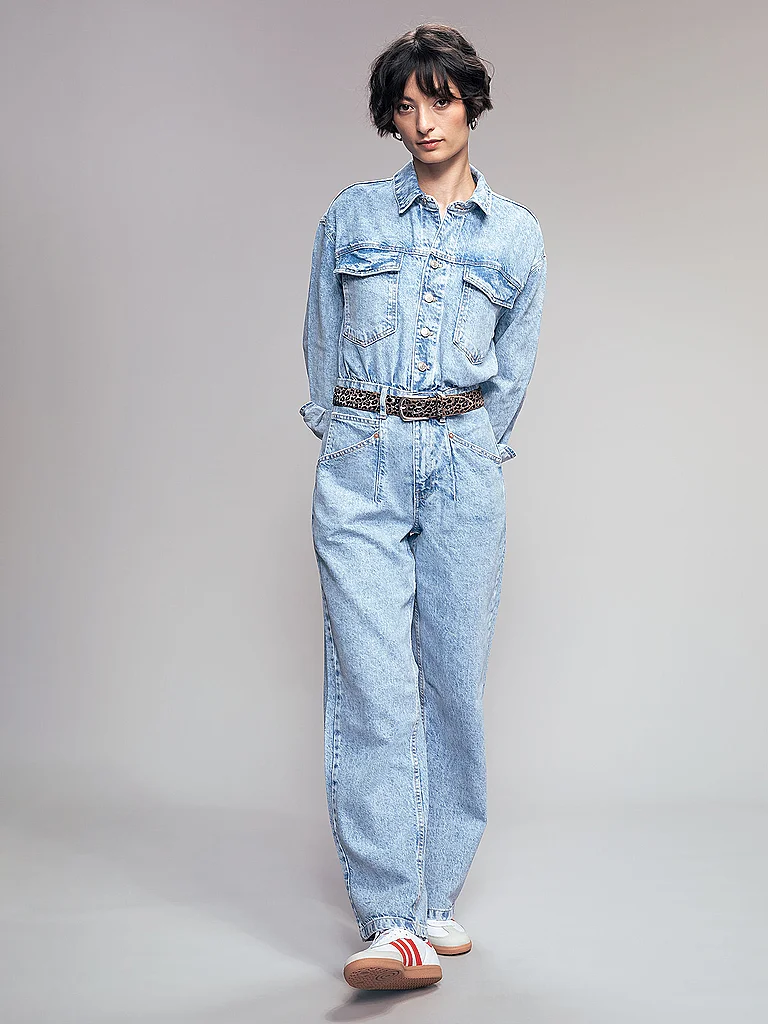 B.BELT Ceinture en cuir gris | 80