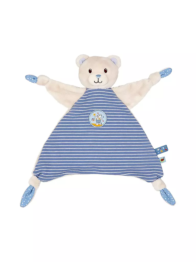 BABY GLÜCK | Schnuffeltuch - Teddy hellblau  | blau