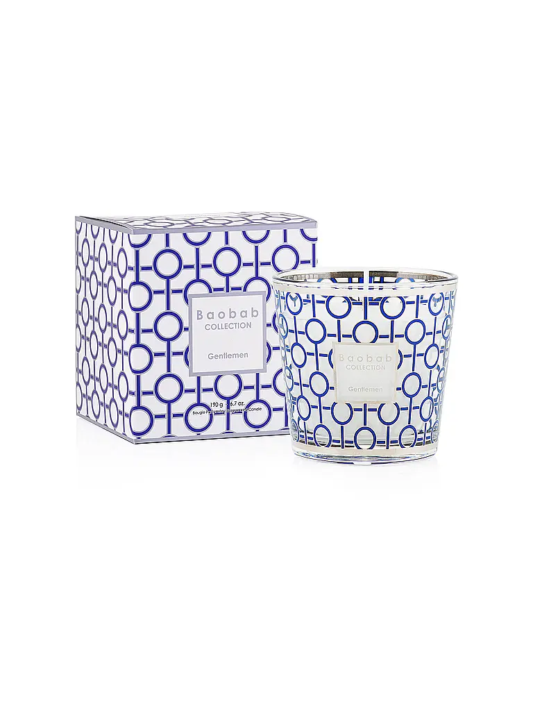 BAOBAB COLLECTION | Kerze MY FIRST BAOBAB 190g Gentleman | Dunkelblau