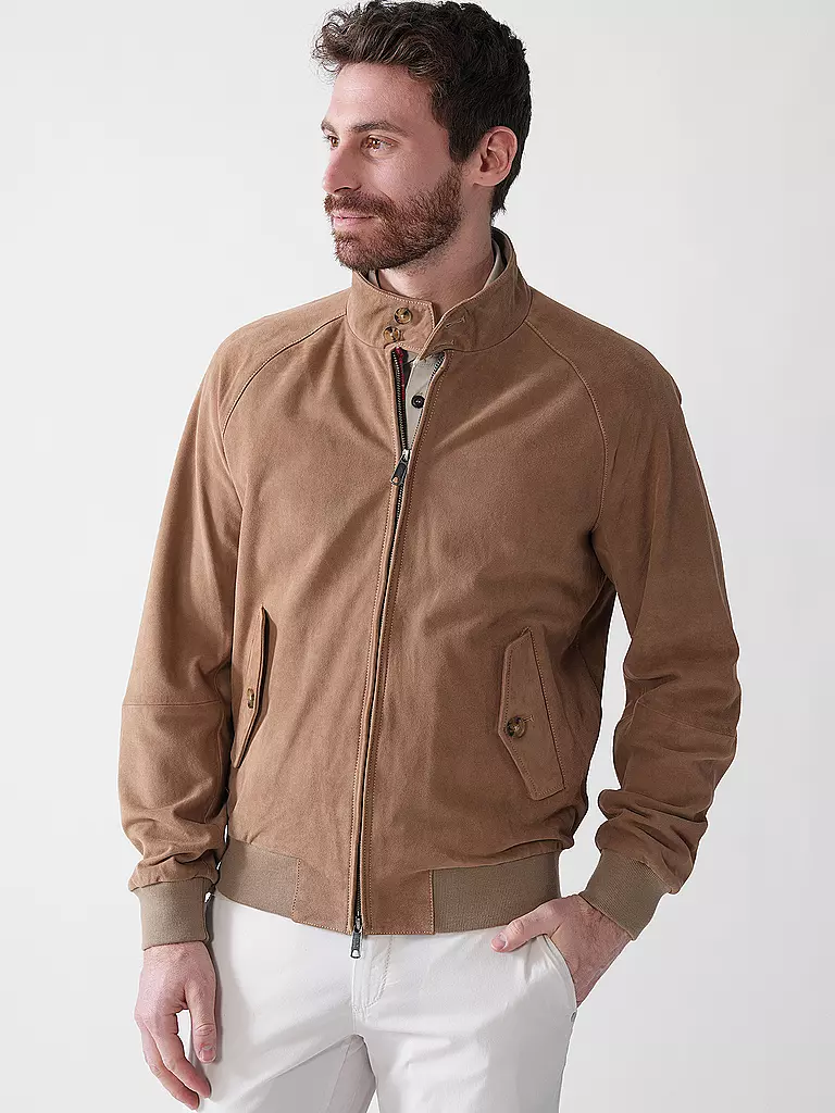 BARACUTA | Lederjacke G9 SUEDE | kupfer