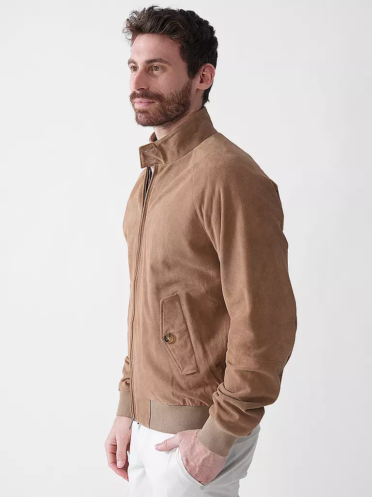 BARACUTA | Lederjacke G9 SUEDE | kupfer
