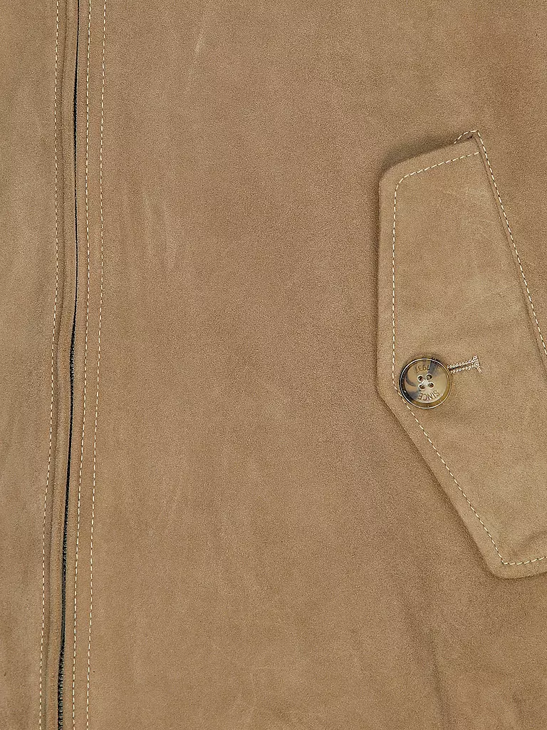 BARACUTA | Lederjacke G9 SUEDE | kupfer