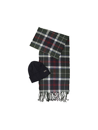 BARBOUR | Geschenkset 2-teilig Schal und Mütze SWINTON CHRISTMAS