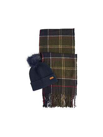 BARBOUR | Geschenkset Beanie und Schal DOVER