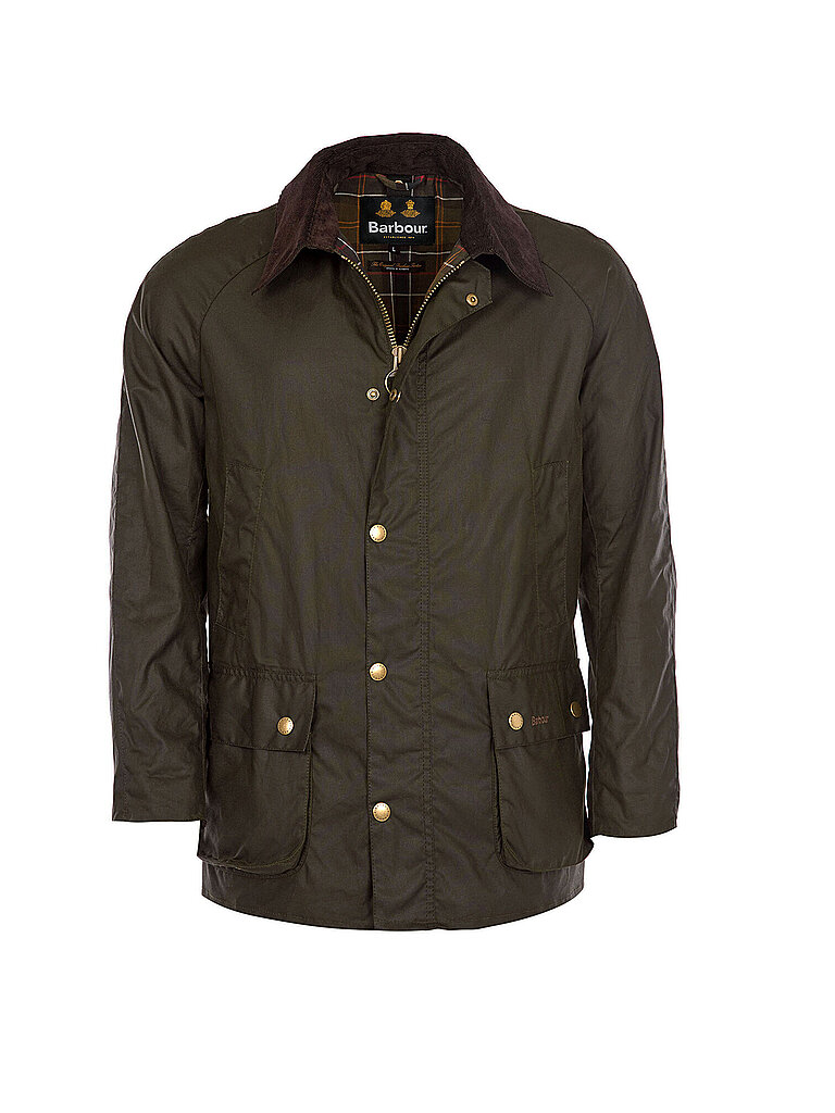 BARBOUR Fieldjacke ASHBY WAX olive | XXL