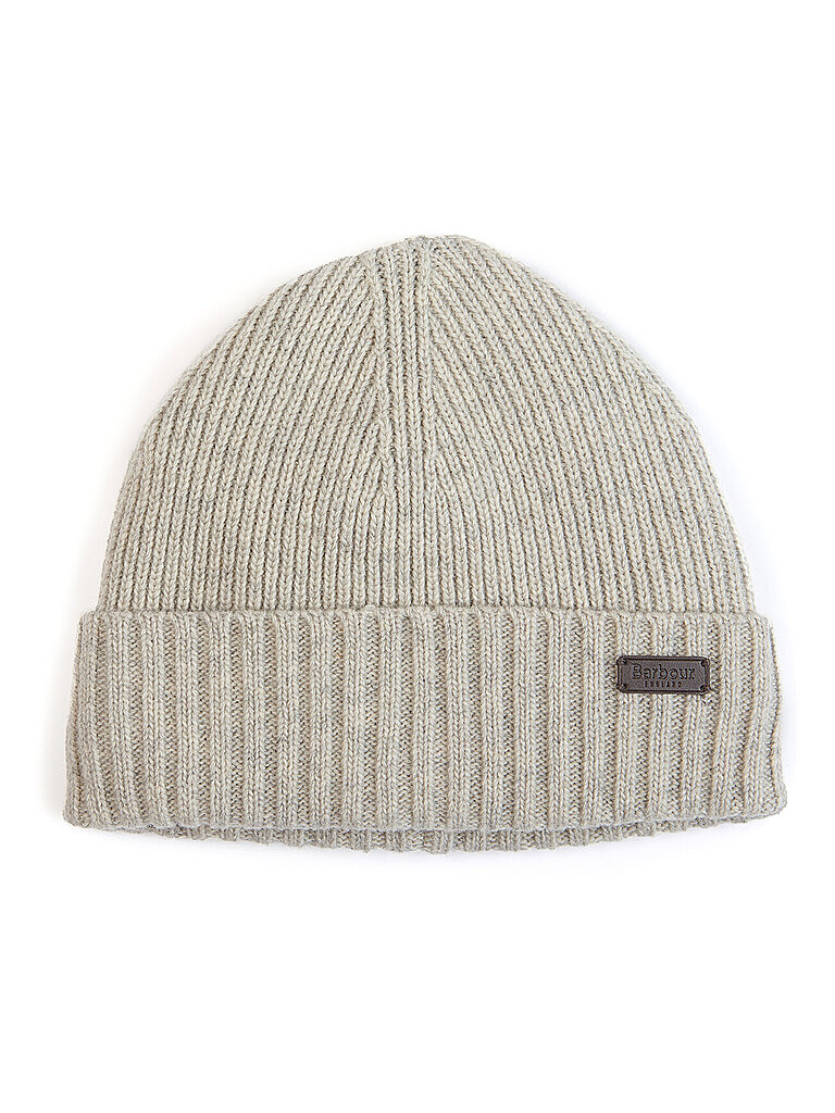 Barbour Strickmütze Beanie Carlton One Size gefüttert Beige