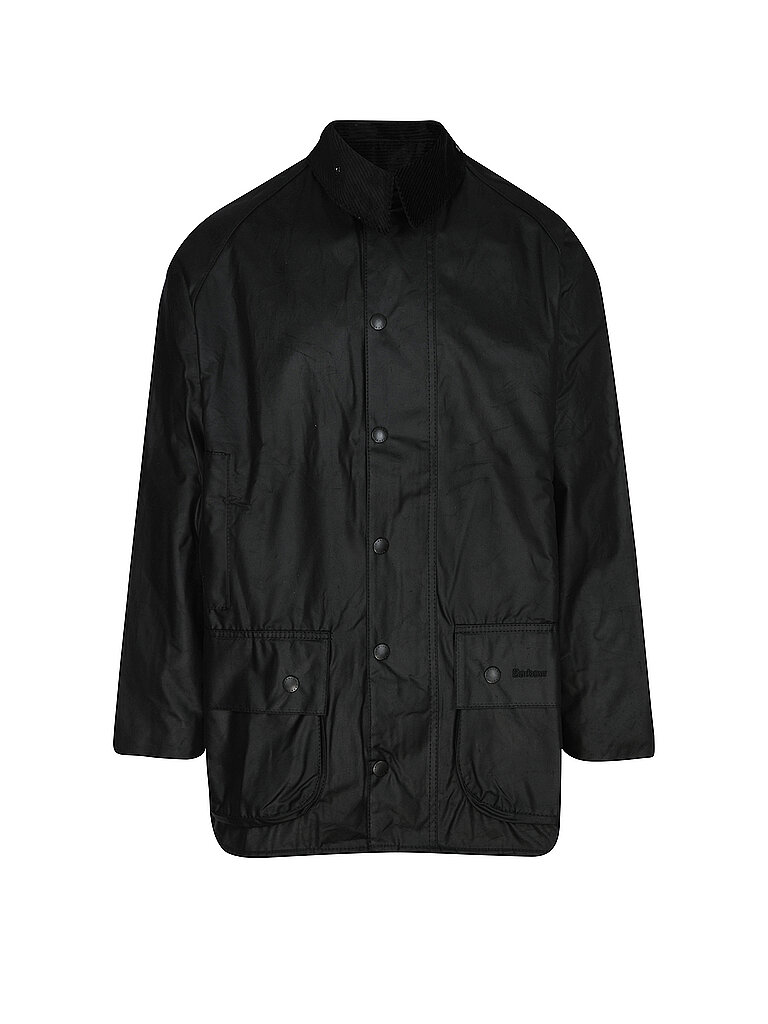 Jacke Herren Baumwolle schwarz Uni & Uninah