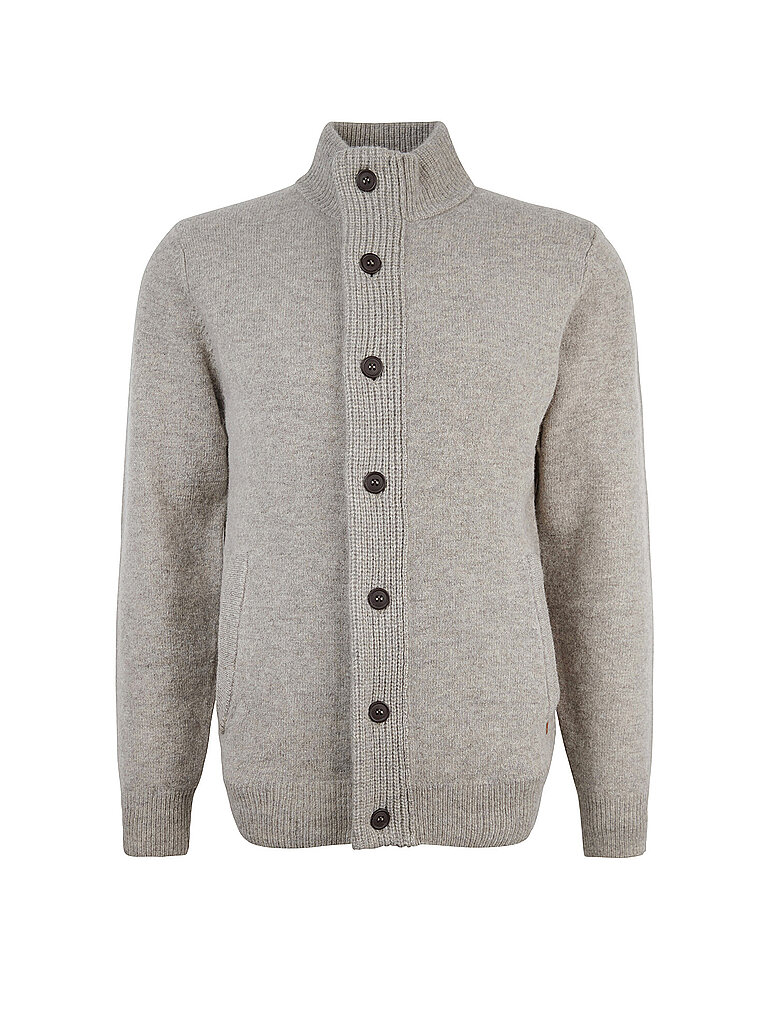 Regular Fit Strickjacke aus echter Wolle
