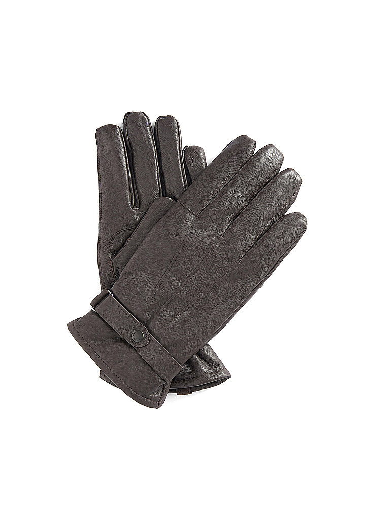 BARBOUR Lederhandschuhe braun | L
