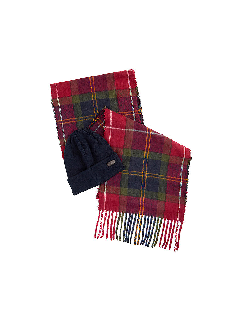 BARBOUR Geschenkset 2-teilig Schal und Mütze SWINTON CHRISTMAS – Barbour