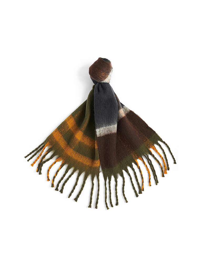 BARBOUR Schal ISLA dunkelgrün | ONE SIZE