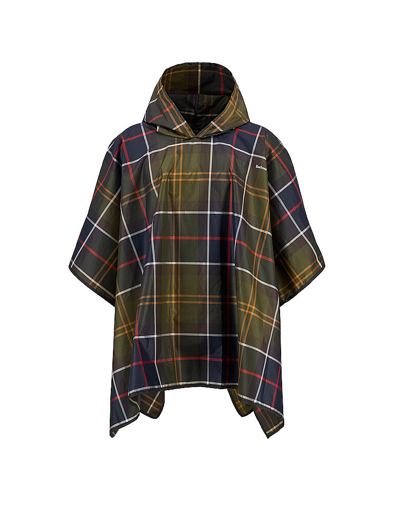 BARBOUR Poncho TARTAN olive