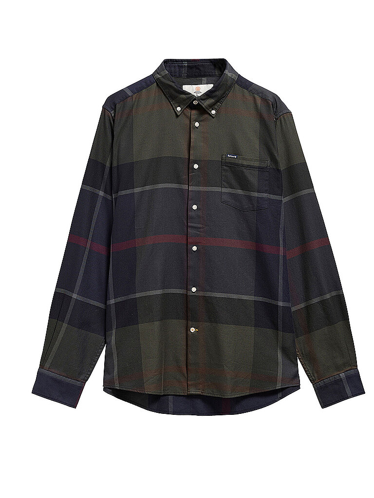 BARBOUR Hemd Slim Fit DUNOON dunkelgrün | L