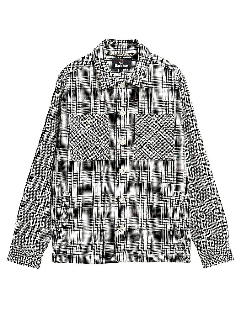 BARBOUR Overshirt GLENCHECK ALDERNEY creme | L