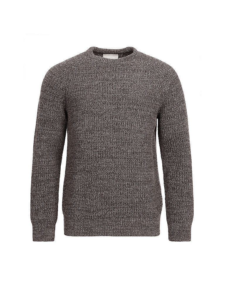 Regular Fit Strickpullover aus reiner Wolle