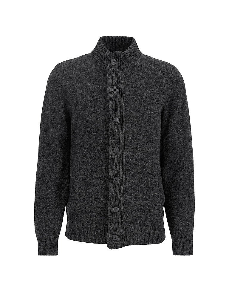 Regular Fit Strickjacke aus echter Wolle