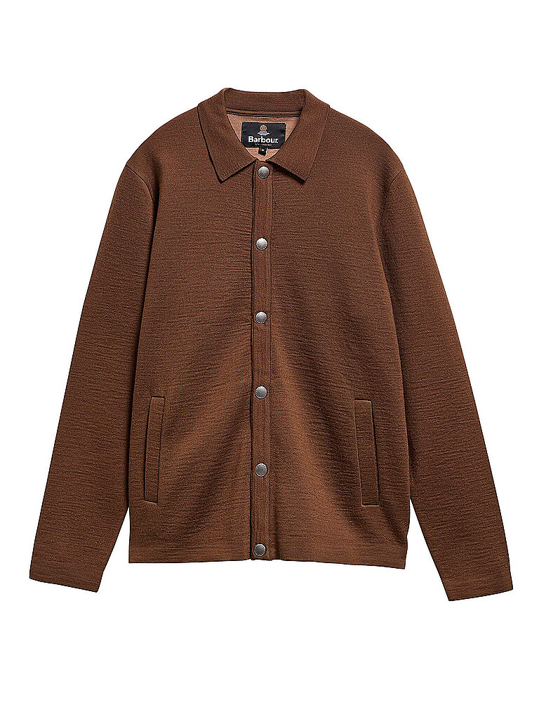BARBOUR Strickjacke FLORCOMBE braun | L
