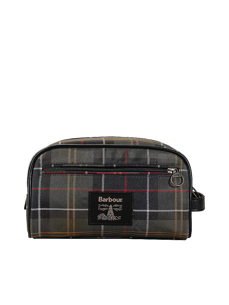 Kulturbeutel mit Tartan-Muster