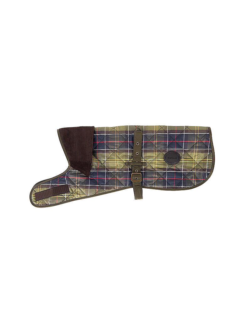 BARBOUR Hundemantel Tartan olive | L