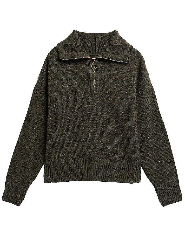 BARBOUR Troyer Pullover LAVENSDALE olive | 36