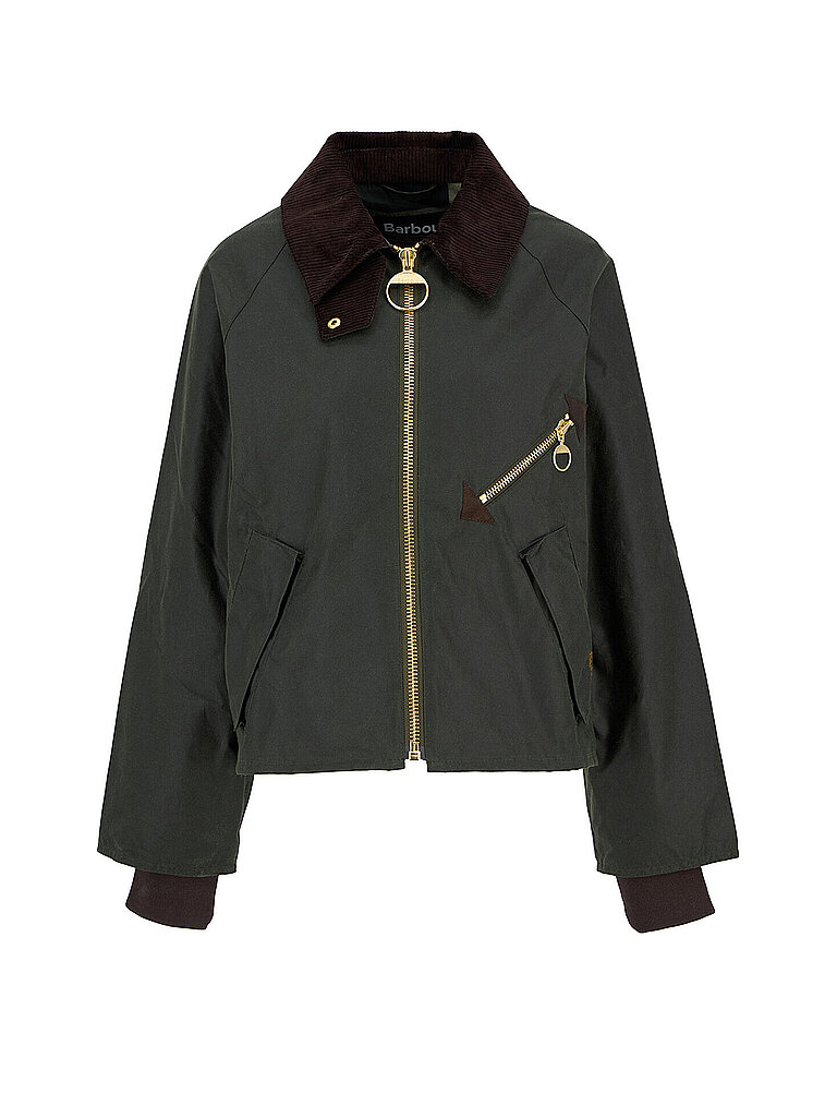 BARBOUR Parka ARLENE WAX olive | 36