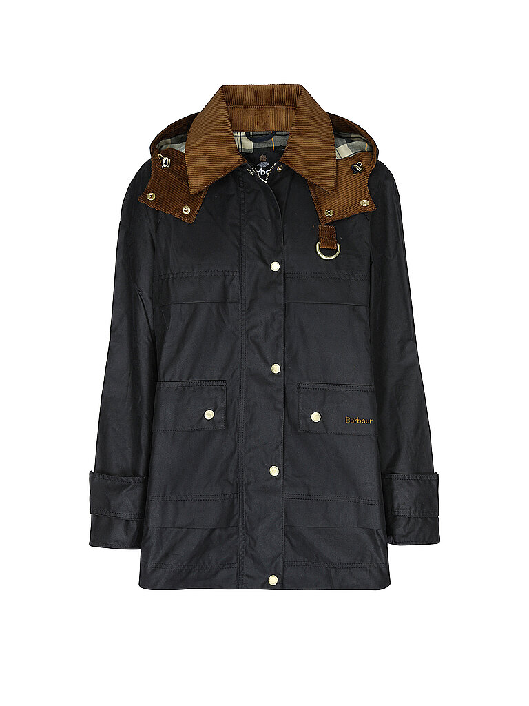 BARBOUR Parka WRENWOOD WAX dunkelblau | 36