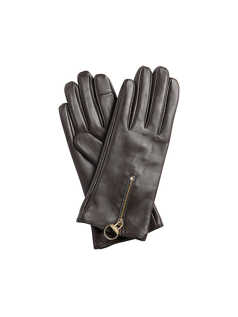 BARBOUR Lederhandschuhe ARLENE braun | M