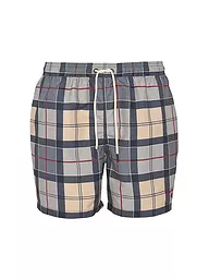 BARBOUR | Badeshorts TARTAN STAPLE | grau
