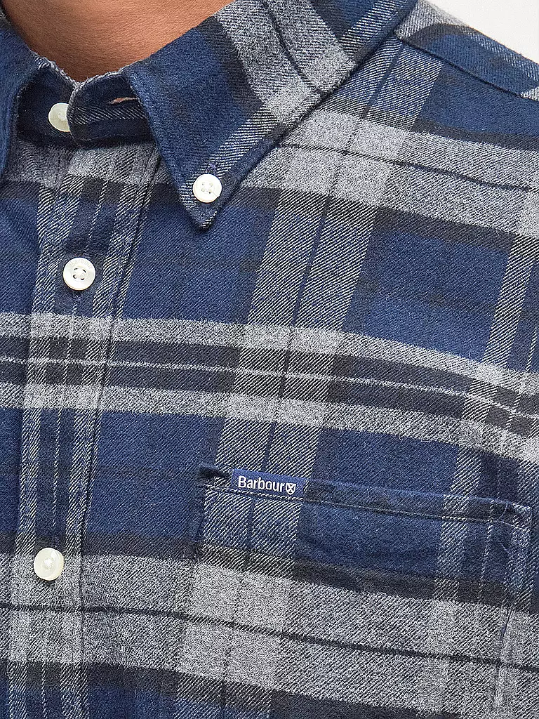 BARBOUR | Flanellhemd Slim Fit | grau