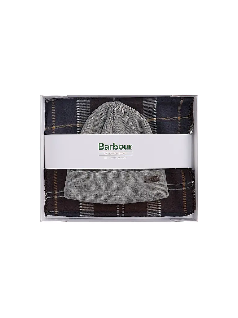 BARBOUR | Geschenkset 2-teilig Schal und Mütze SWINTON CHRISTMAS | 