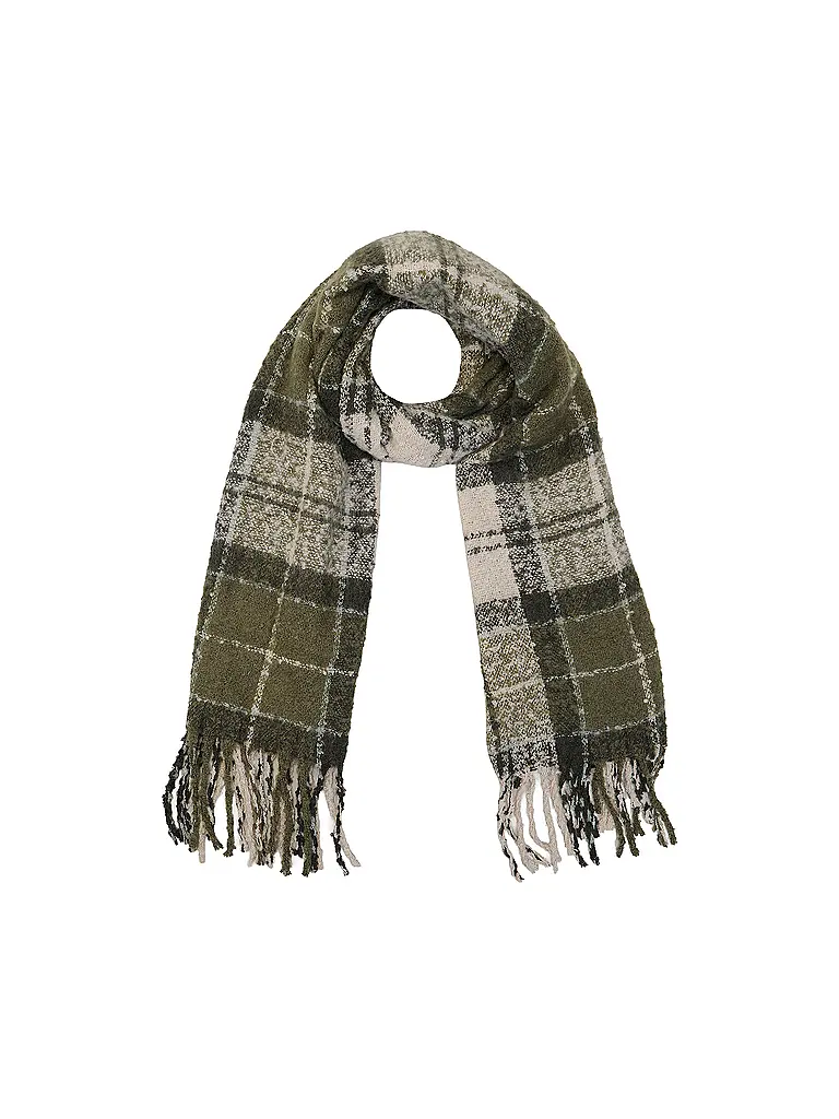 BARBOUR | Geschenkset Beanie und Schal SALTBURN | olive