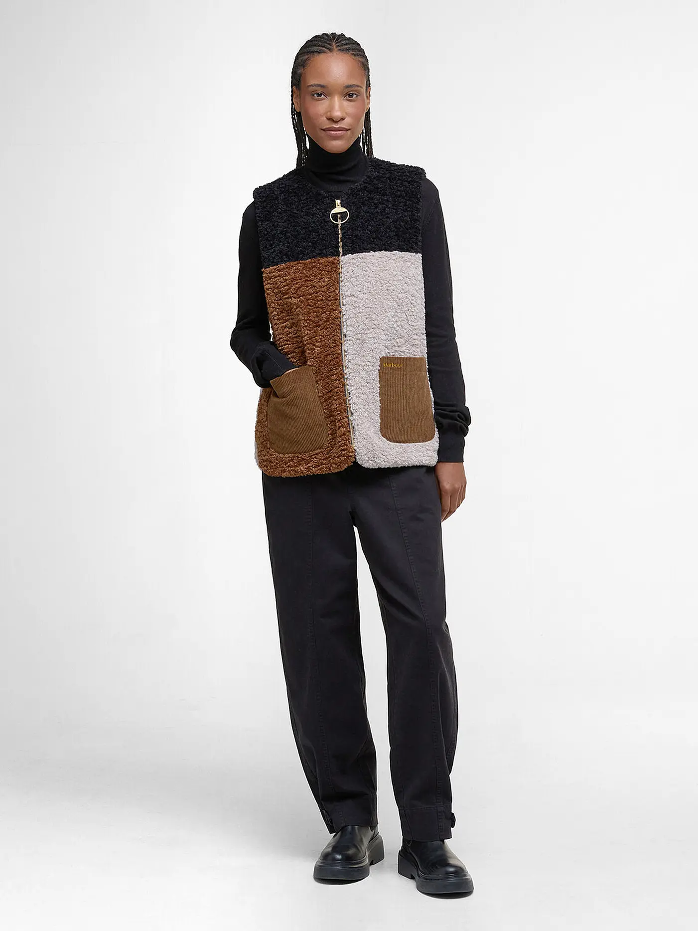 BARBOUR | Gilet in Felloptik CATHY | beige