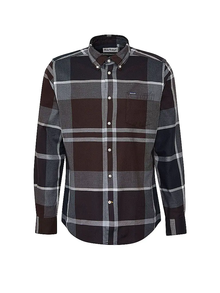 BARBOUR | Hemd Slim Fit DUNOON | braun