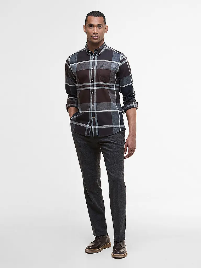 BARBOUR | Hemd Slim Fit DUNOON | braun