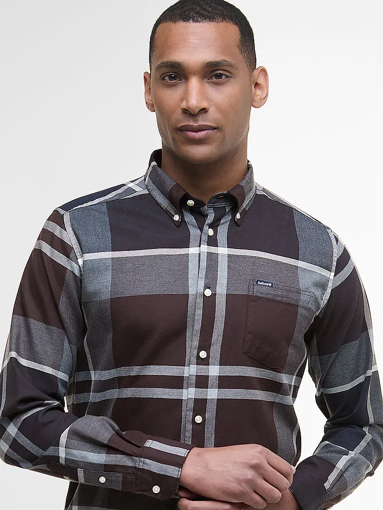 BARBOUR | Hemd Slim Fit DUNOON | braun