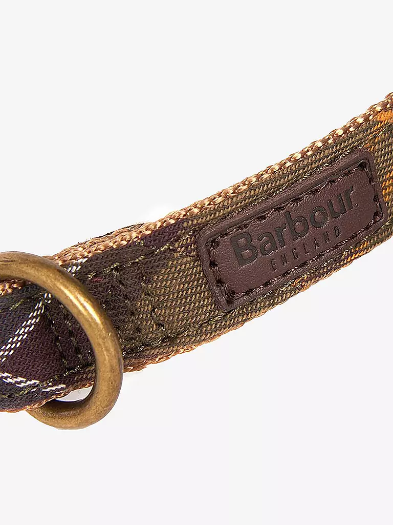 BARBOUR | Hunde Halsband Tartan | olive