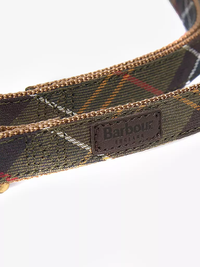 BARBOUR | Hunde Leine Tartan | olive