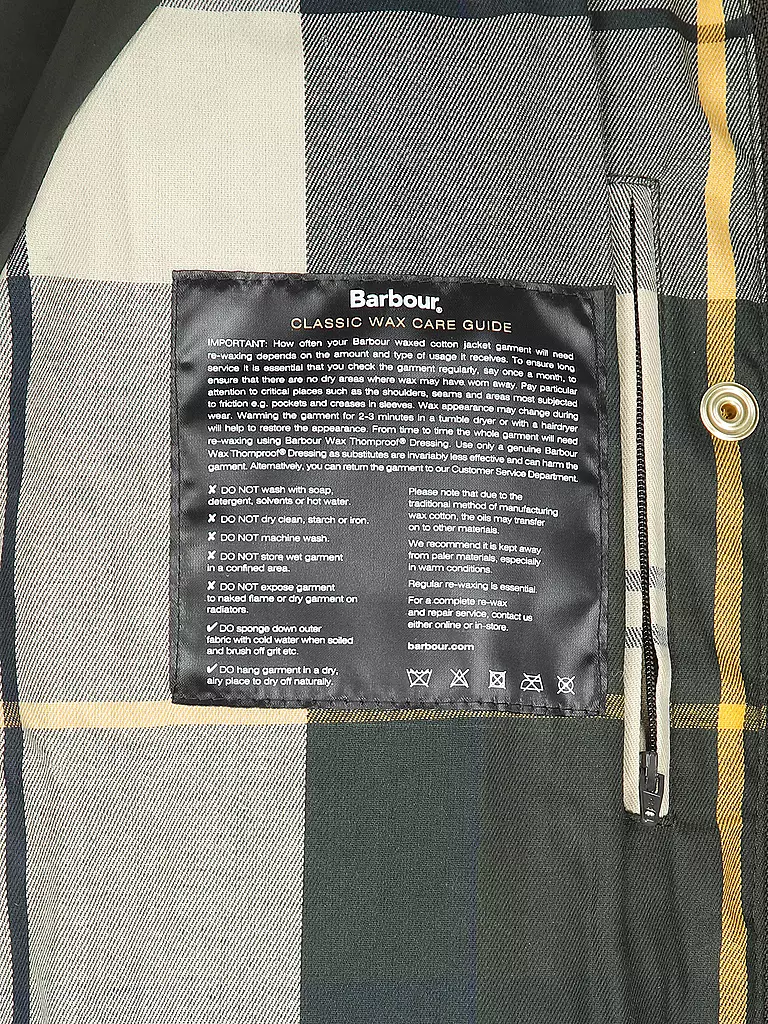 BARBOUR | Jacke Cropped Fit BEADNELL WAX | olive