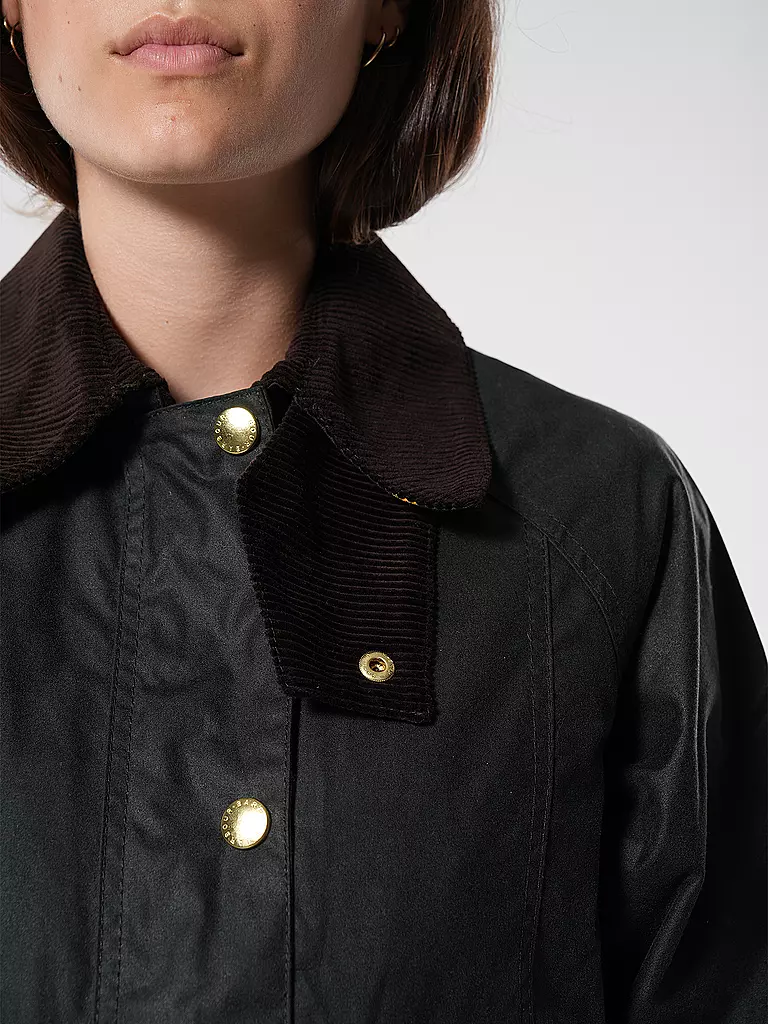 BARBOUR | Jacke Cropped Fit BEADNELL WAX | olive