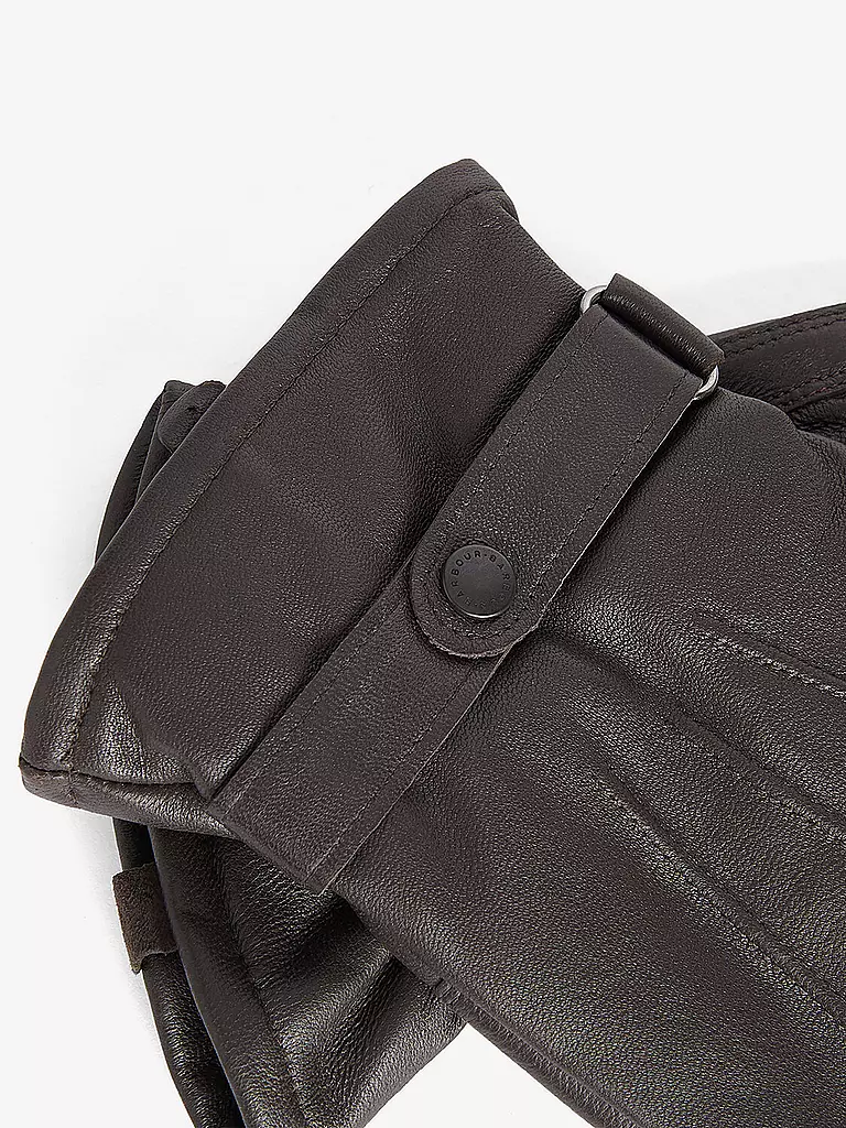 BARBOUR | Lederhandschuhe | braun