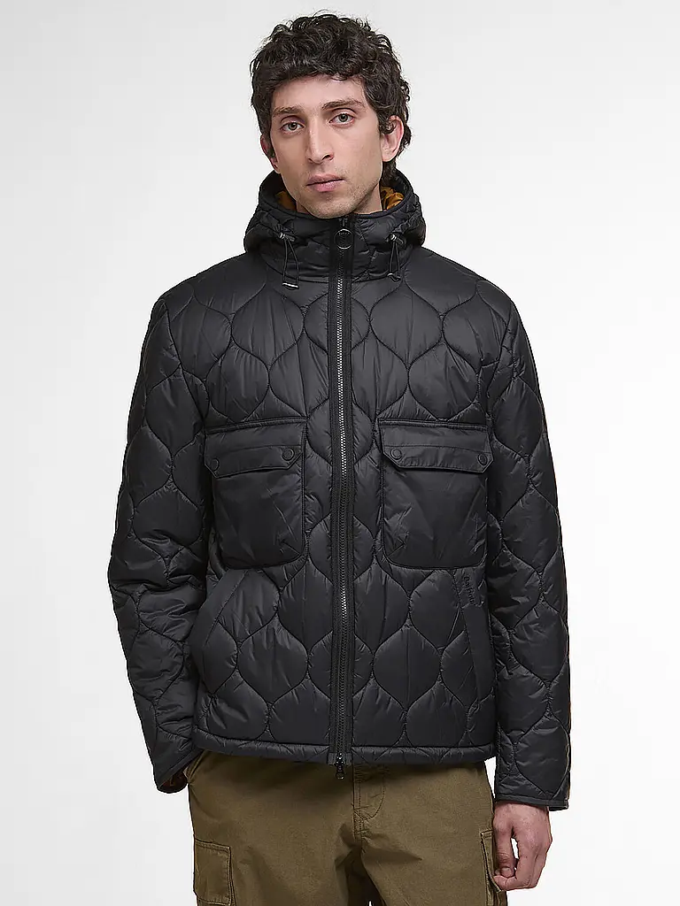 BARBOUR | Leichtsteppjacke RE-ENGINEERED | schwarz
