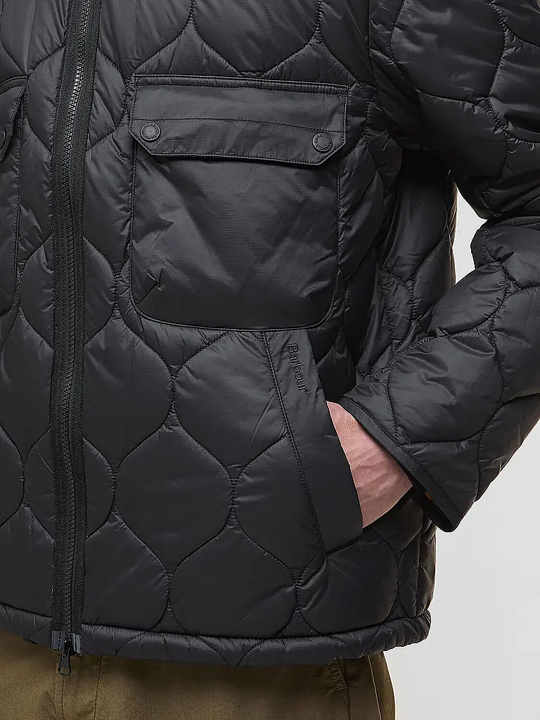 BARBOUR | Leichtsteppjacke RE-ENGINEERED | schwarz